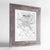 Framed Milan Map Art Print 24x36" Western Grey frame Point Two Design Group