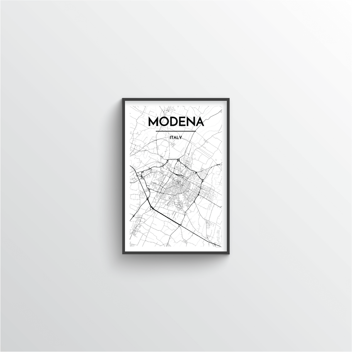Modena Map Art Print