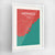 Framed Monaco Map Art Print 24x36" Contemporary White frame Point Two Design Group