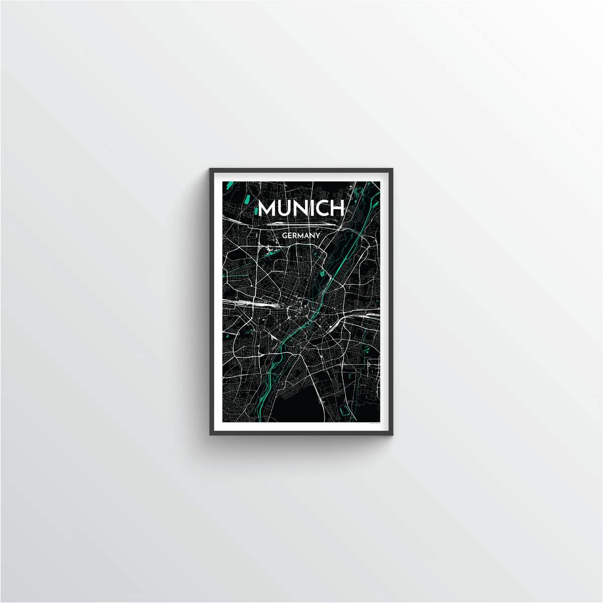 Munich Map Art Print