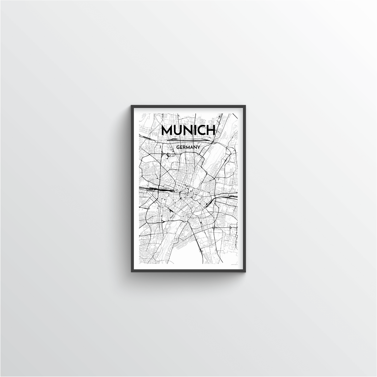 Munich Map Art Print