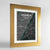 Framed Munich Map Art Print 24x36" Gold frame Point Two Design Group