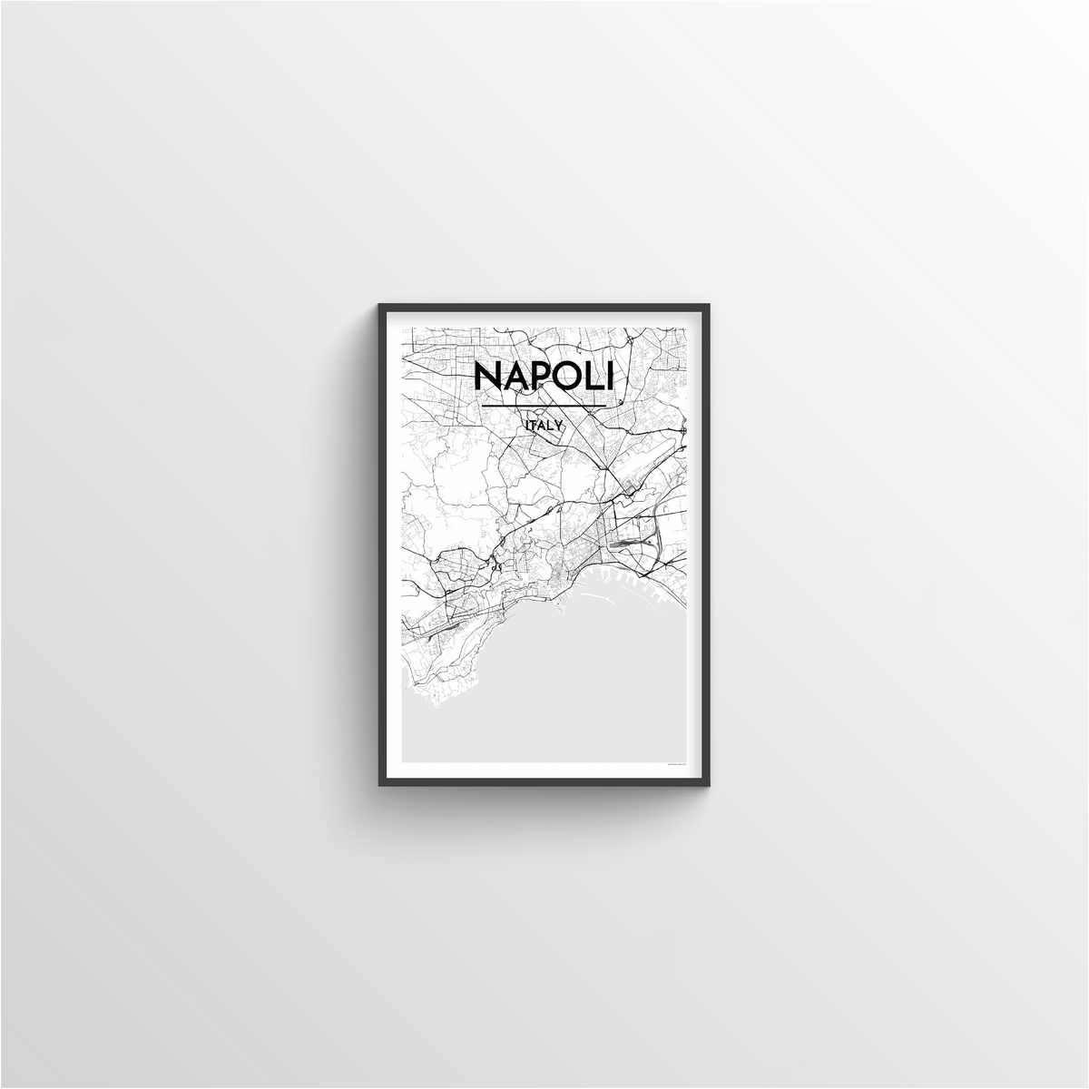 Napoli Map Art Print