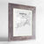 Framed Napoli Map Art Print 24x36" Western Grey frame Point Two Design Group
