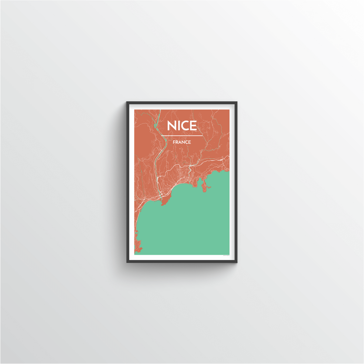 Nice Map Art Print