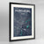 Framed Nuremburg Map Art Print 24x36" Contemporary Black frame Point Two Design Group