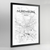 Nuremburg Map Art Print - Framed