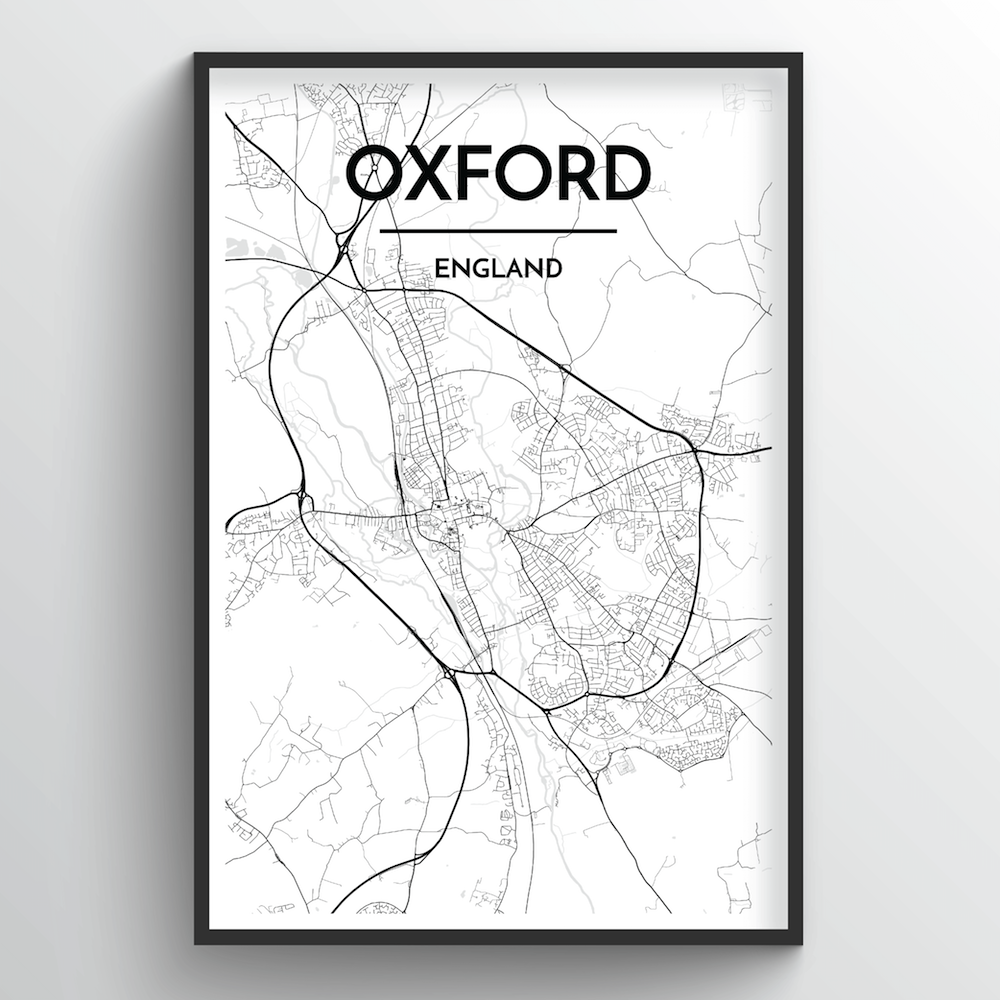 Oxford Map Art Print