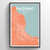 Palermo City Map Art Print - Point Two Design