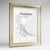 Framed Palermo Map Art Print 24x36" Champagne frame Point Two Design Group