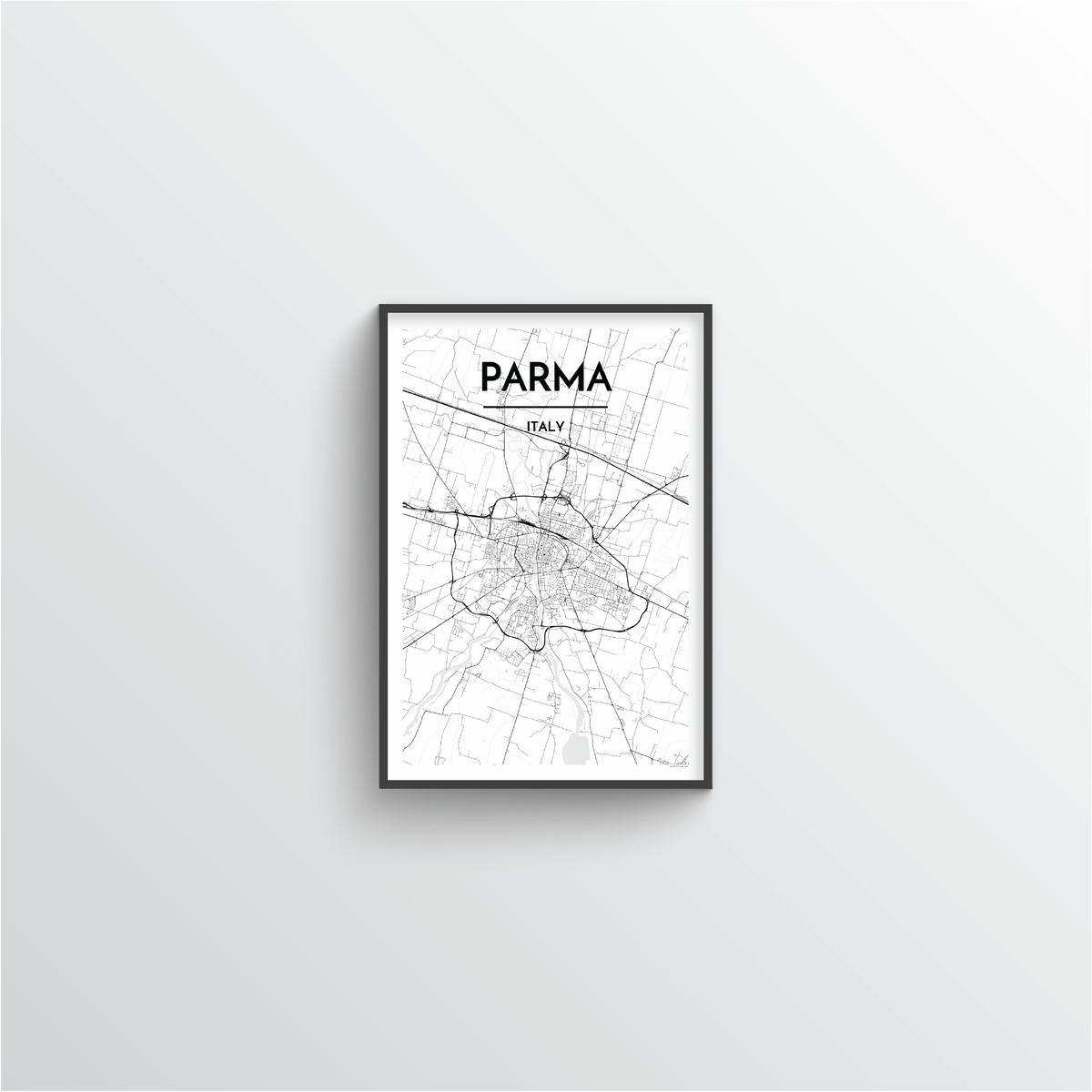 Parma Map Art Print