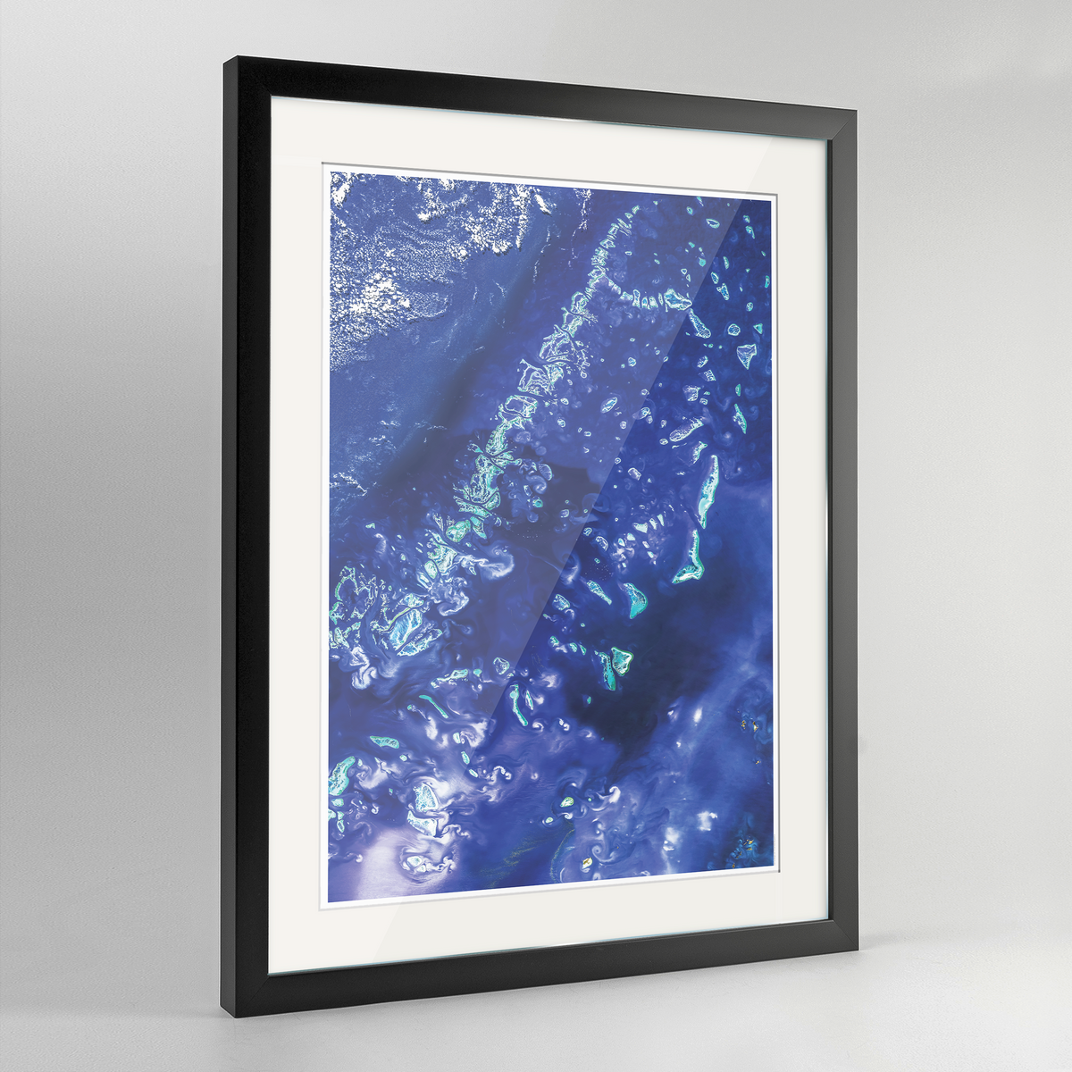 Great Barrier Reef Earth Photography Art Print - Framed