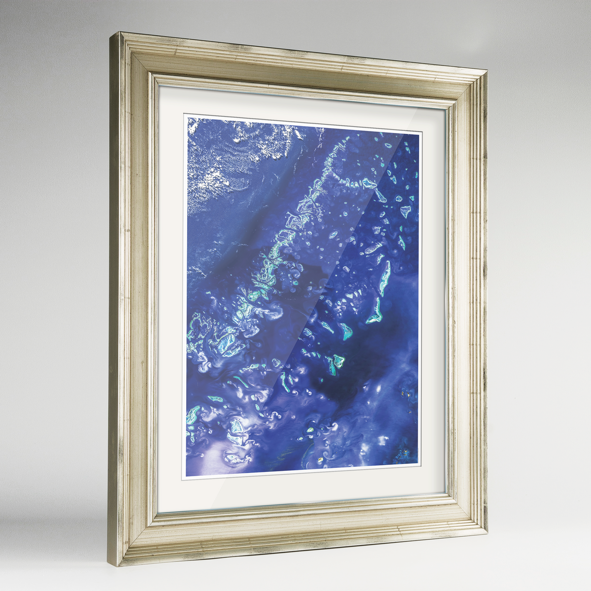 Great Barrier Reef Earth Photography Art Print - Framed