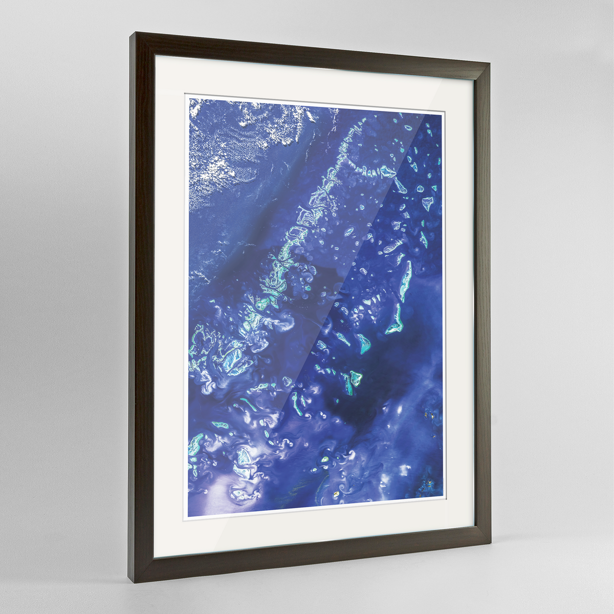 Great Barrier Reef Earth Photography Art Print - Framed