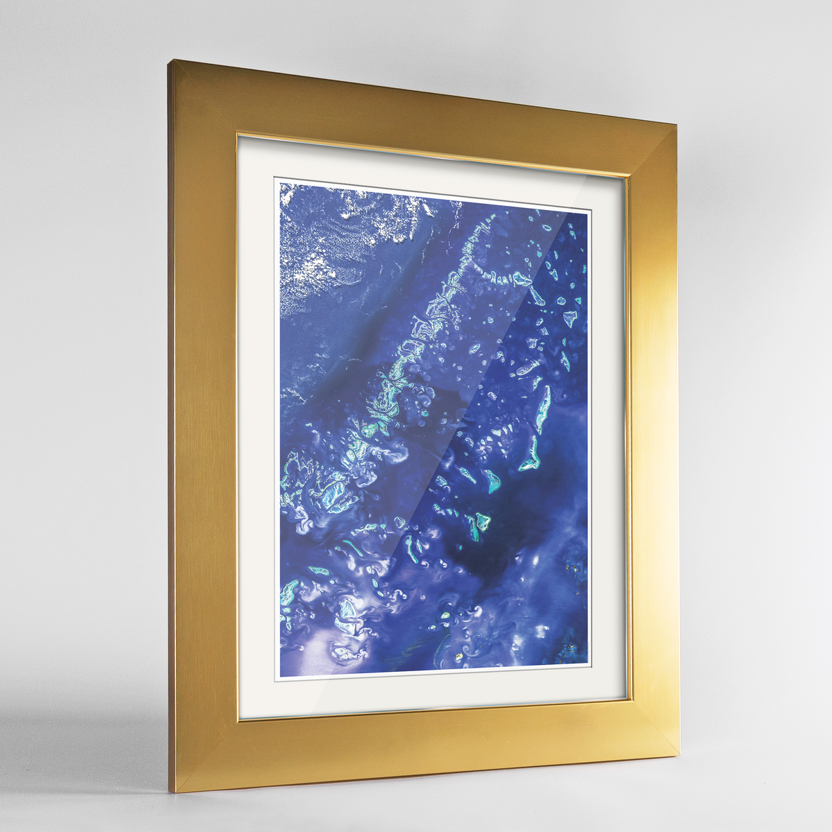 Great Barrier Reef Earth Photography Art Print - Framed