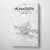 Plymouth City Map Canvas Wrap - Point Two Design - Black & White Print
