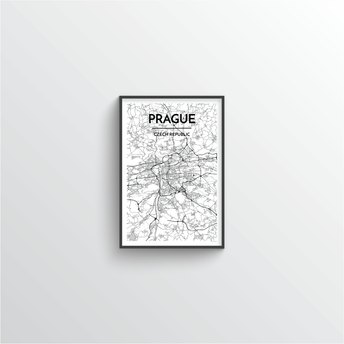 Prague Map Art Print - Point Two Design