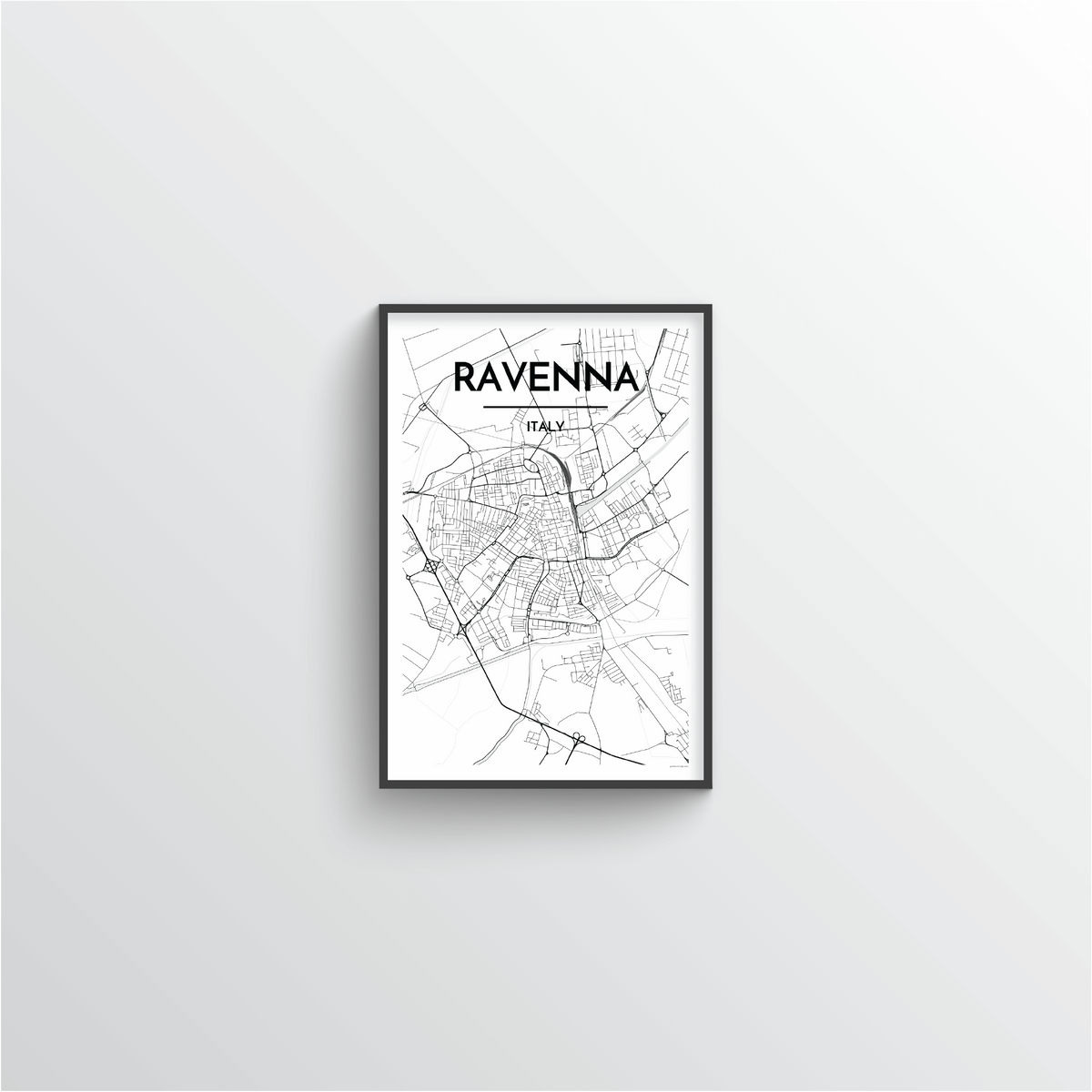 Ravenna Map Art Print