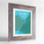 Framed St Ives Map Art Print 24x36" Western Grey frame Point Two Design Group