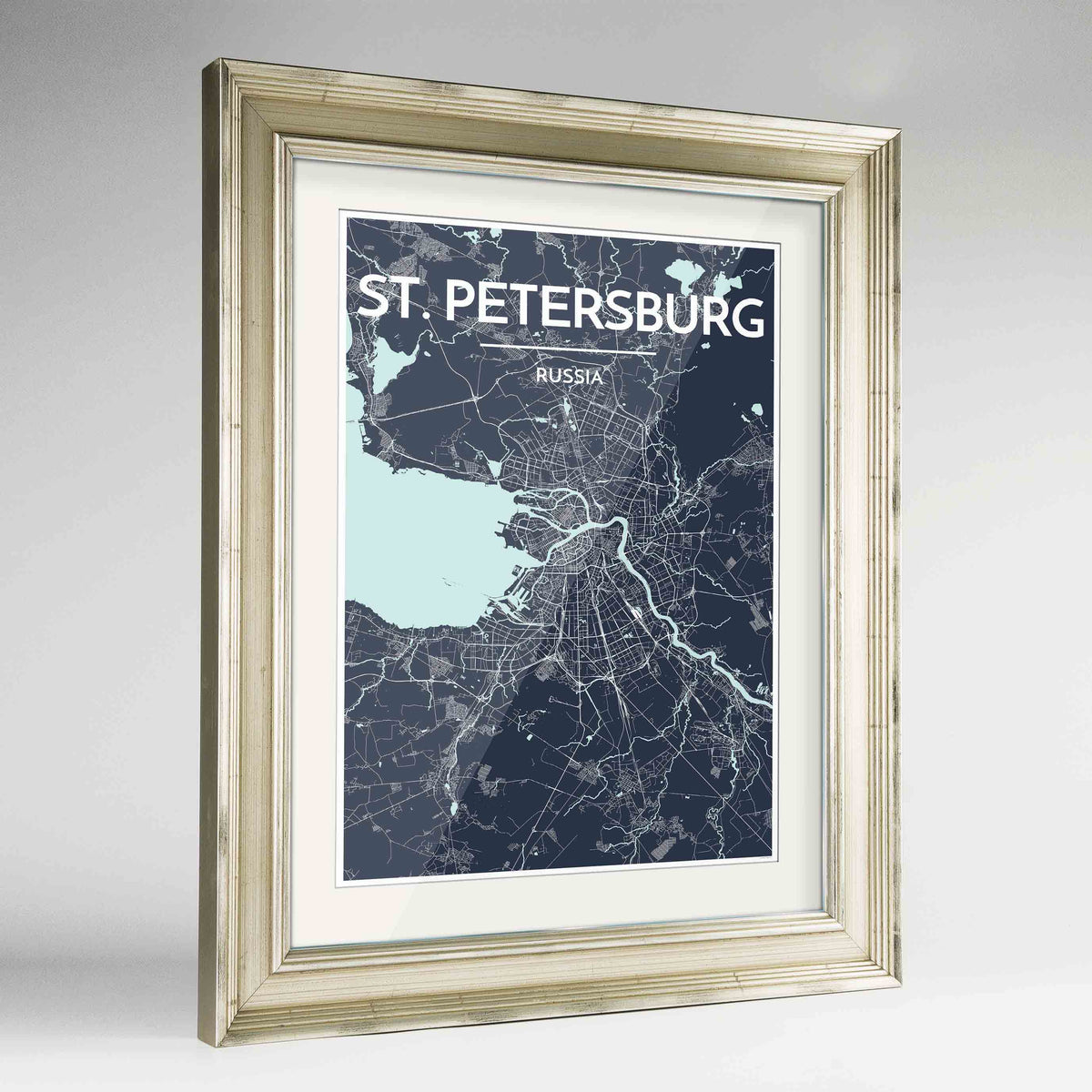 Framed St Petersburg 24x36&quot; Champagne frame Point Two Design Group