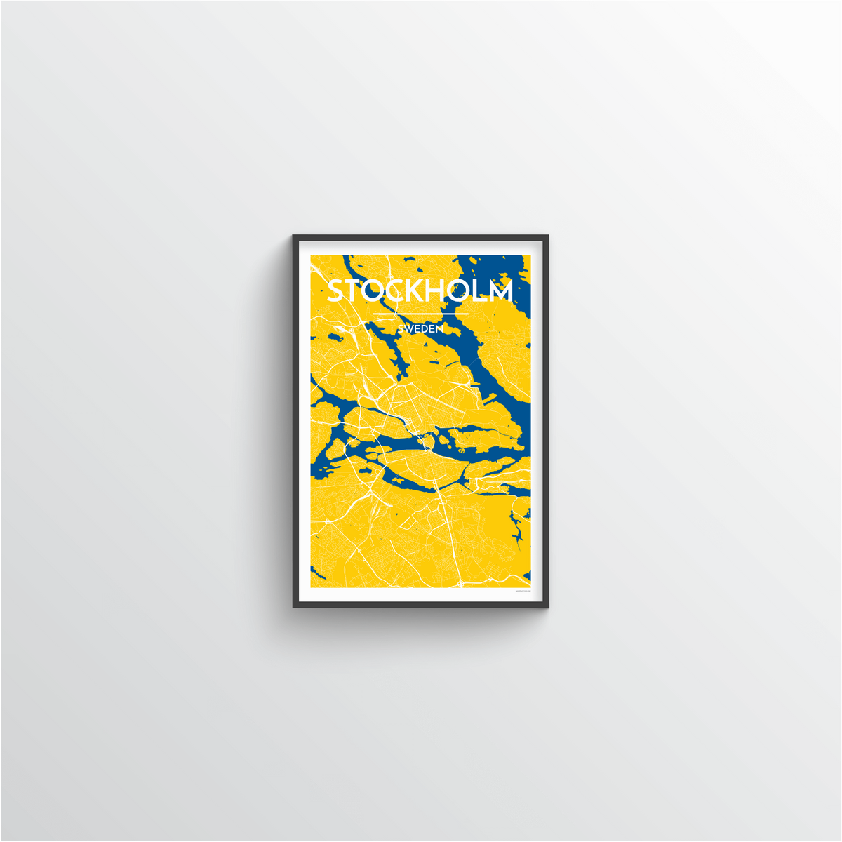 Stockholm Map Art Print