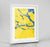 Framed Stockholm Map Art Print 24x36" Traditional White frame Point Two Design Group