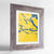 Framed Stockholm Map Art Print 24x36" Western Grey frame Point Two Design Group
