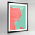Framed Syracuse City Map Art Print - Point Two Design