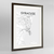Syracuse Map Art Print - Framed