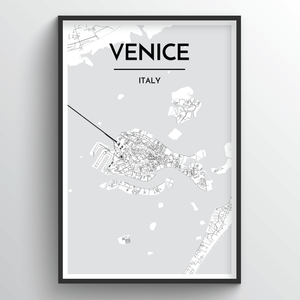 Venice Map Art Print - Point Two Design