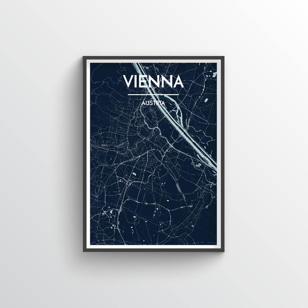 Vienna Map Art Print - Point Two Design