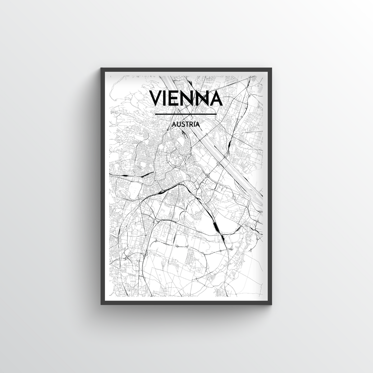 Vienna Map Art Print - Point Two Design