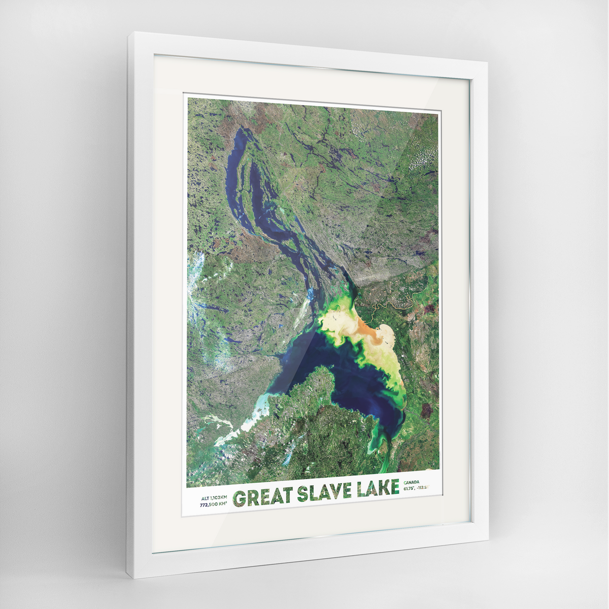 Great Slave Lake Earth Photography Art Print - Framed