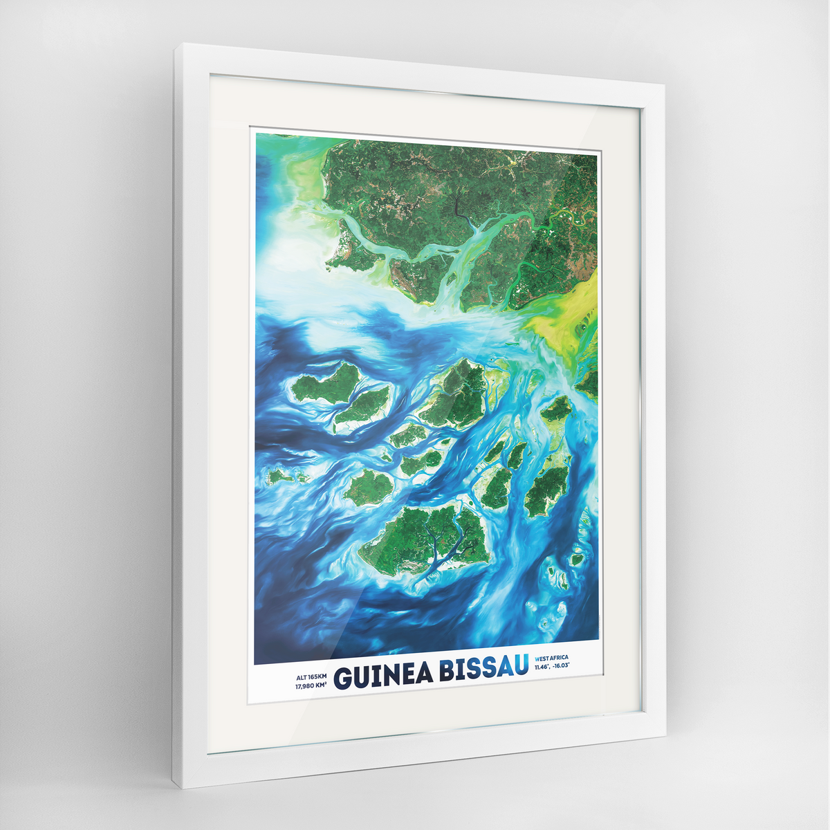 Guinea Bissau Earth Photography Art Print - Framed