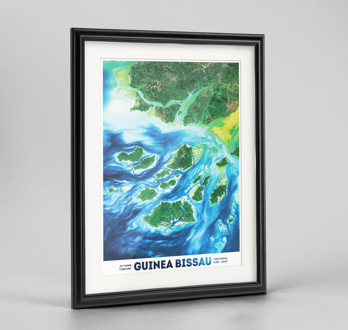Guinea Bissau Earth Photography Art Print - Framed
