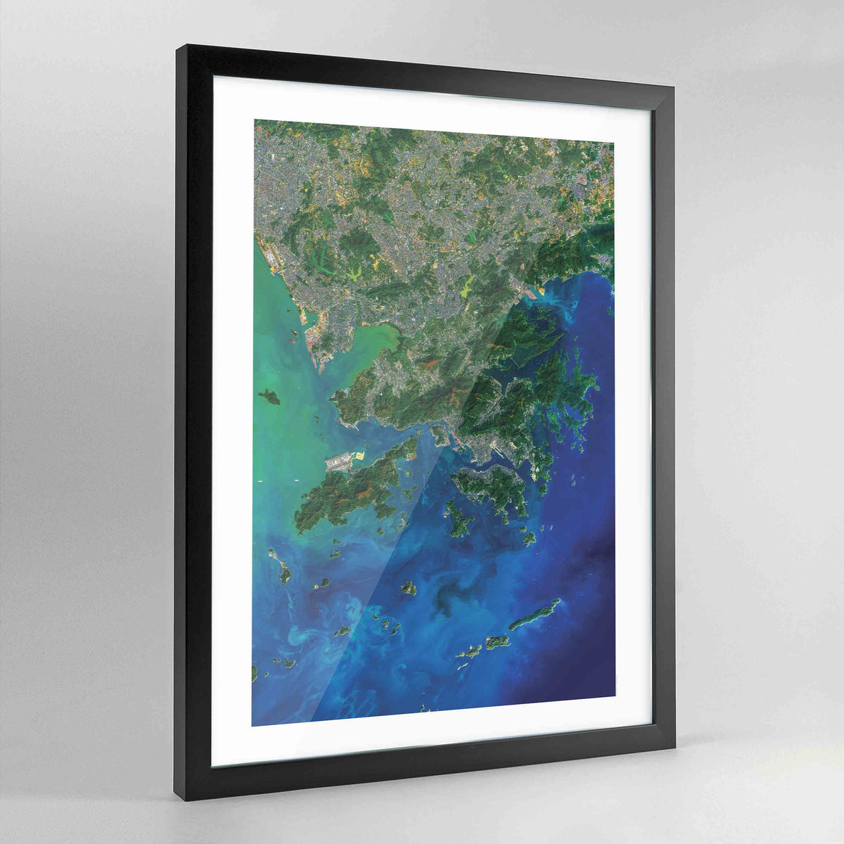 Hong Kong Earth Photography Art Print - Framed