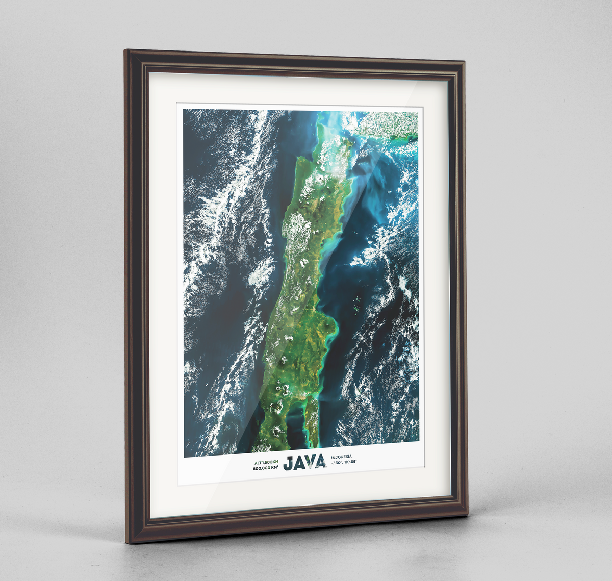 Java Indonesia Earth Photography Art Print - Framed