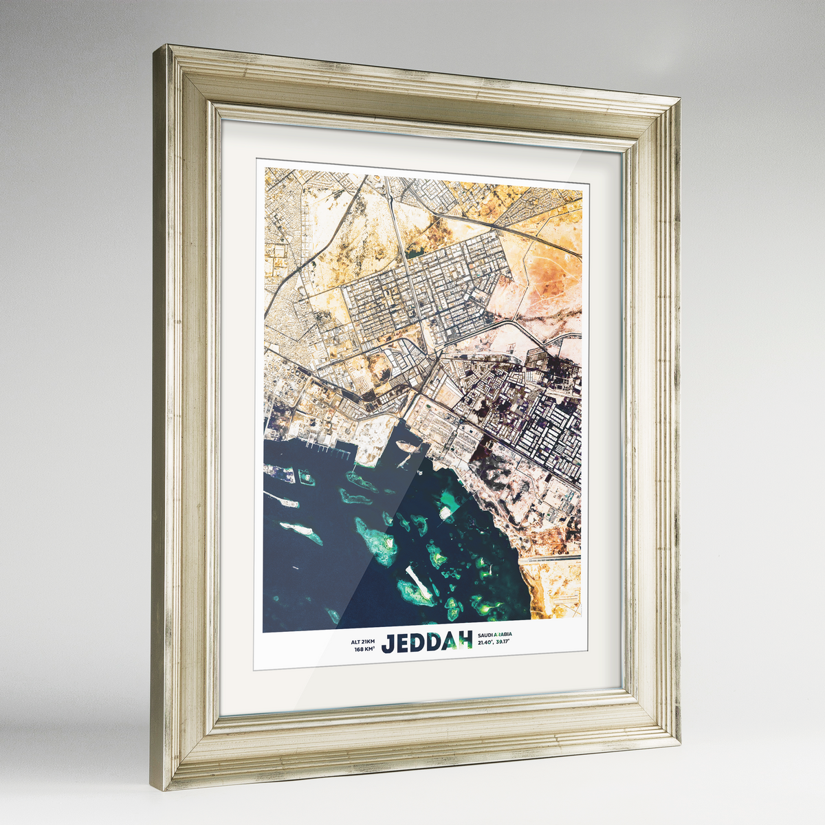 Jeddah Earth Photography Art Print - Framed
