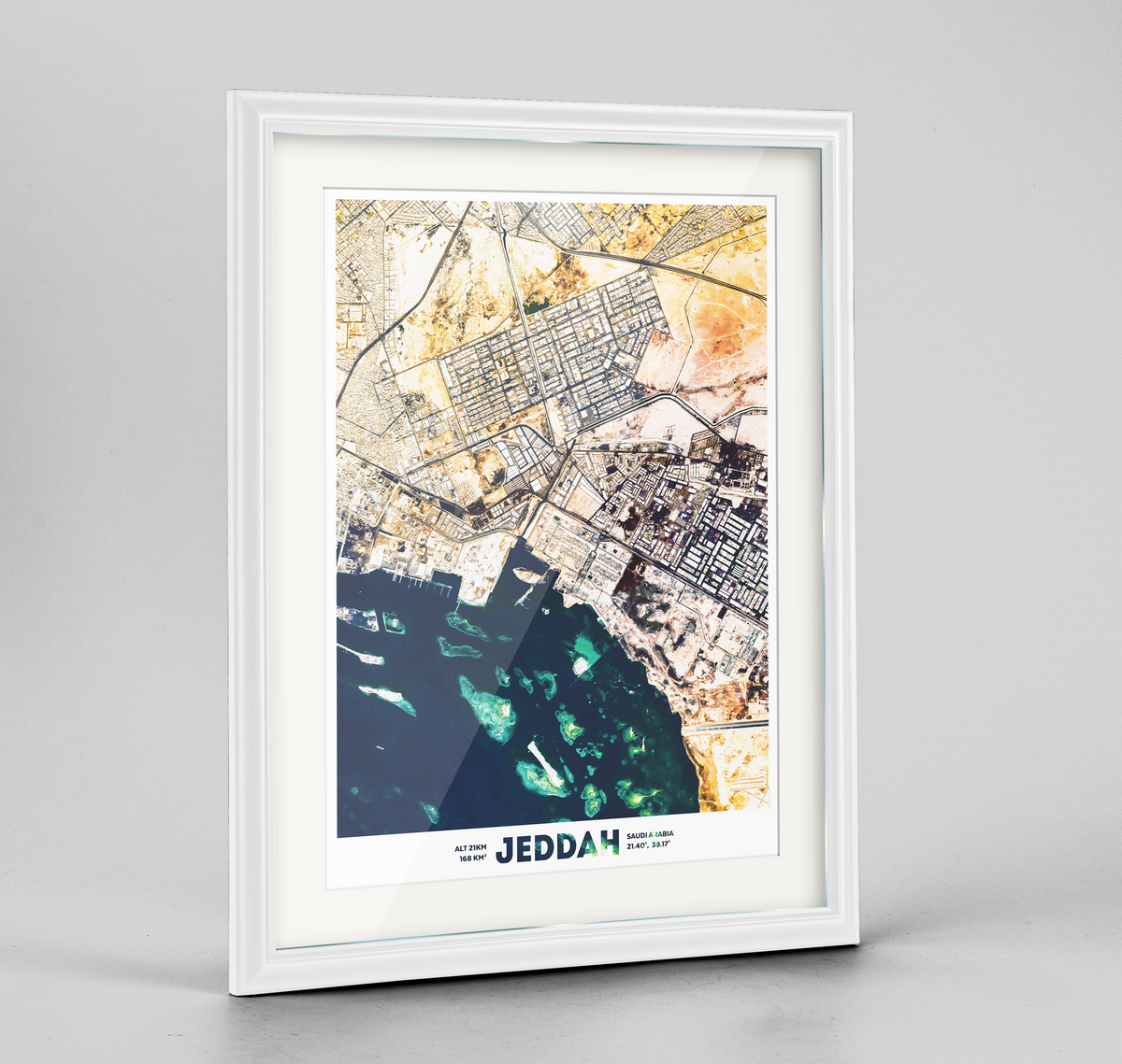 Jeddah Earth Photography Art Print - Framed