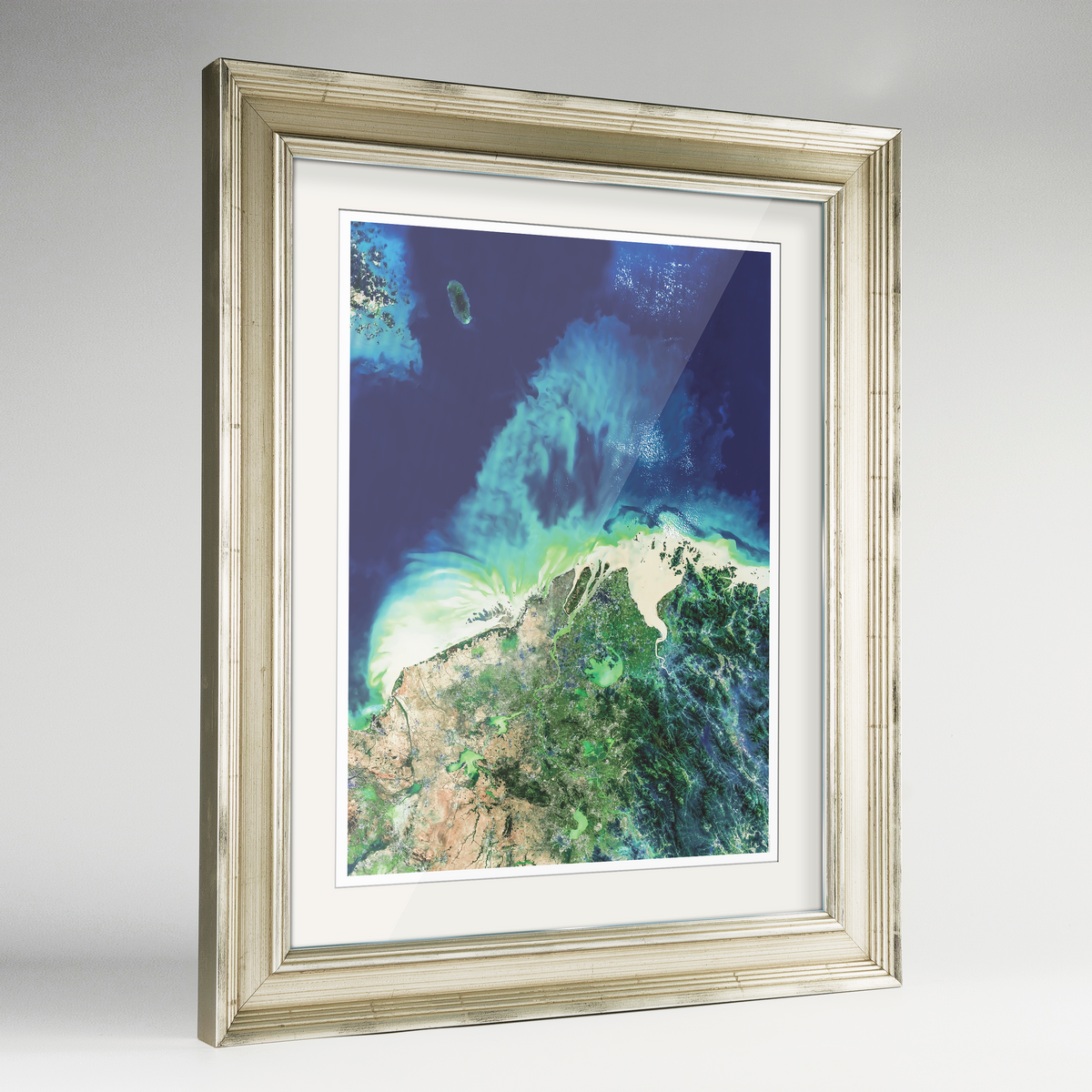 Jiangsu Earth Photography Art Print - Framed