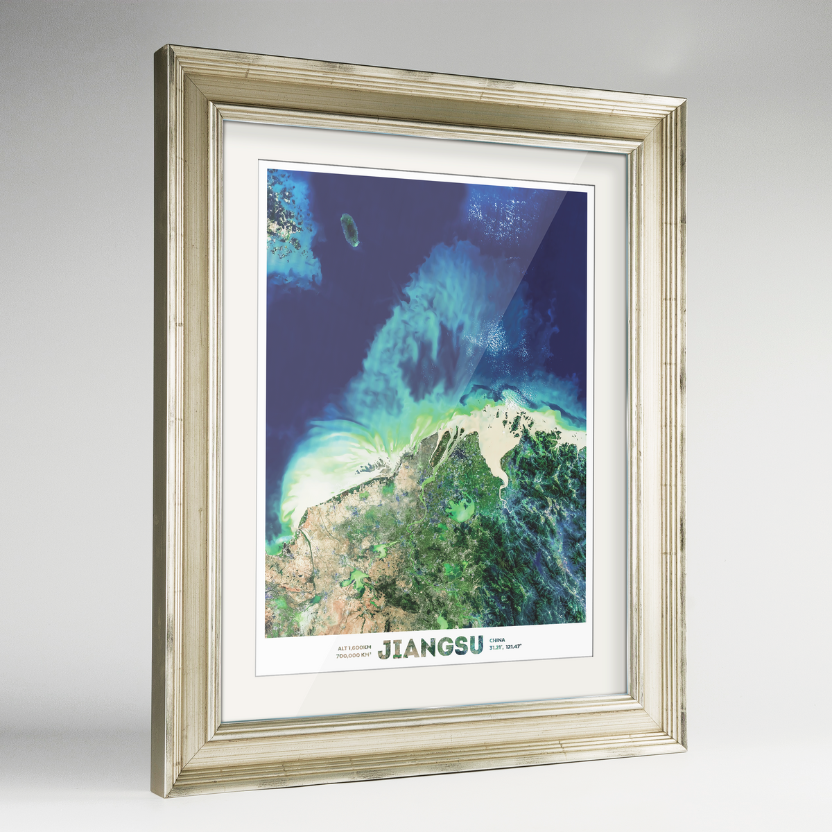 Jiangsu Earth Photography Art Print - Framed