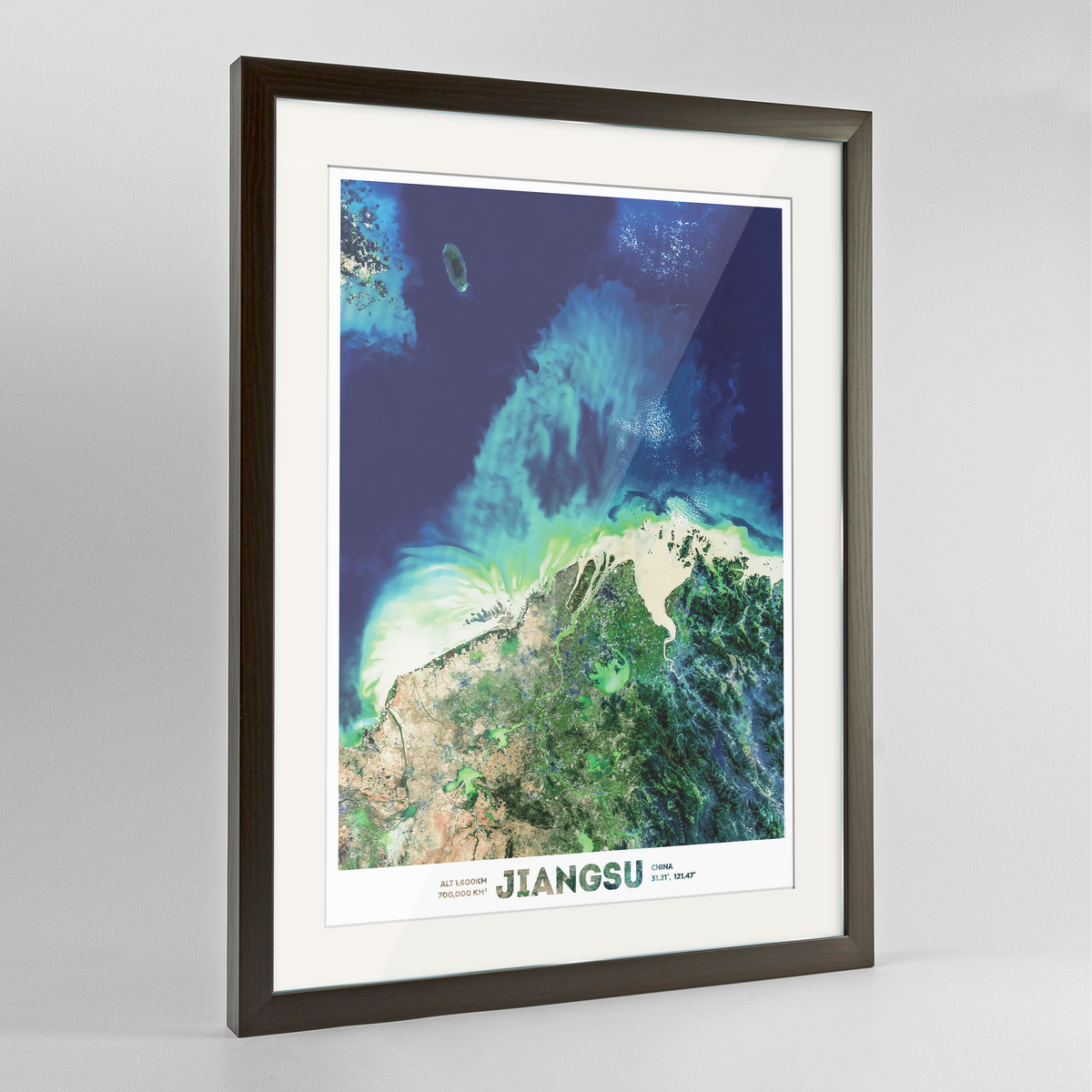 Jiangsu Earth Photography Art Print - Framed