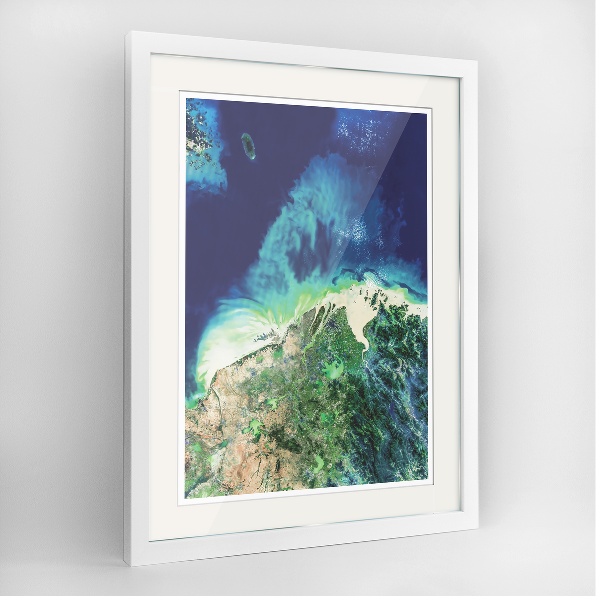 Jiangsu Earth Photography Art Print - Framed