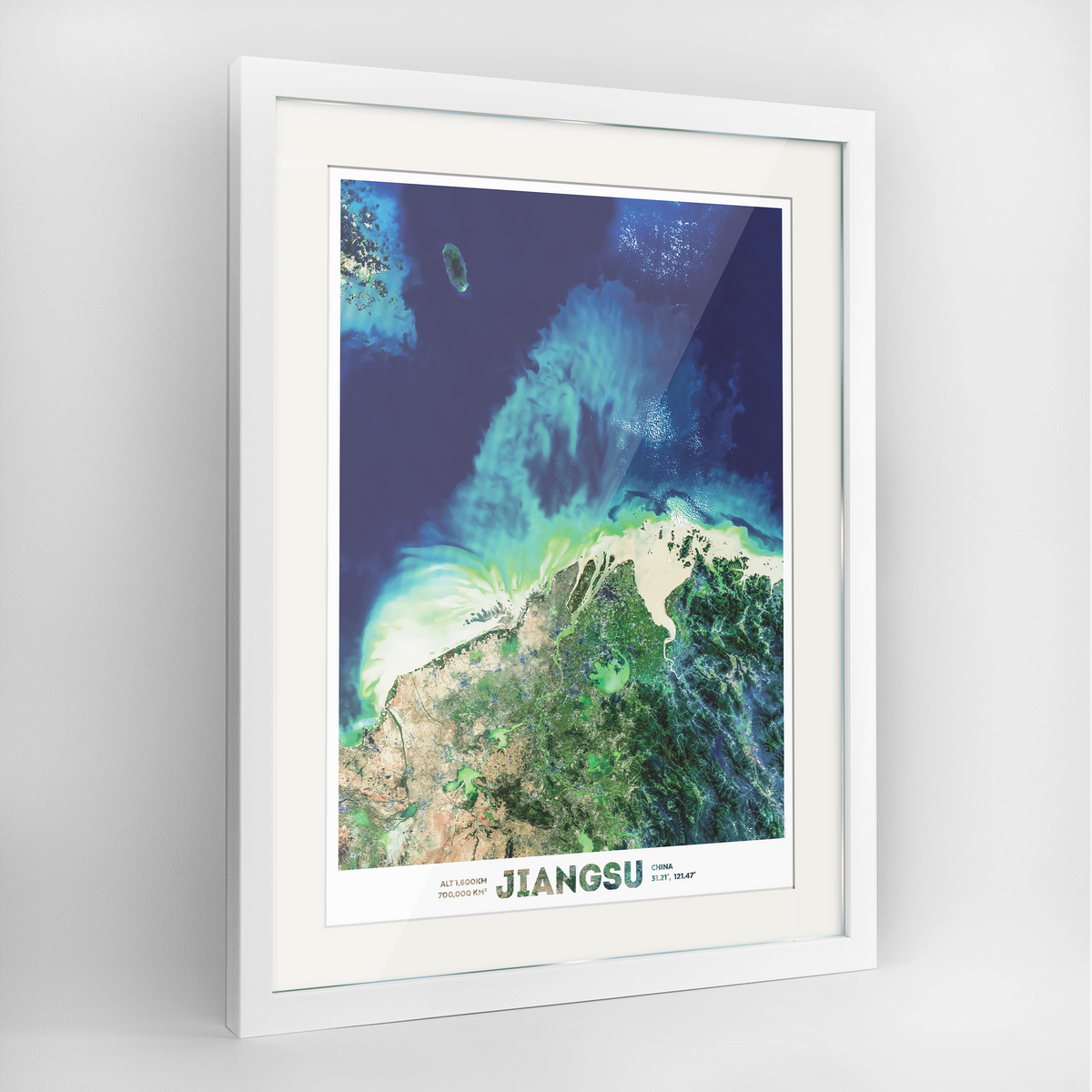 Jiangsu Earth Photography Art Print - Framed