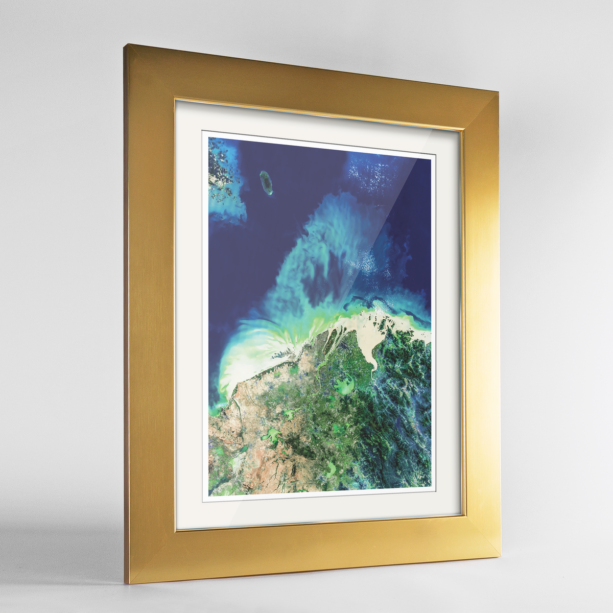 Jiangsu Earth Photography Art Print - Framed