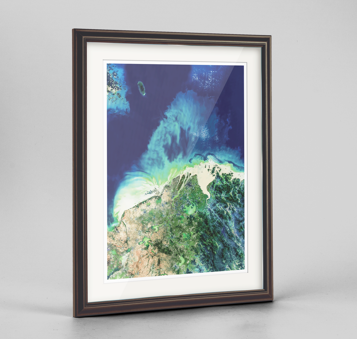 Jiangsu Earth Photography Art Print - Framed