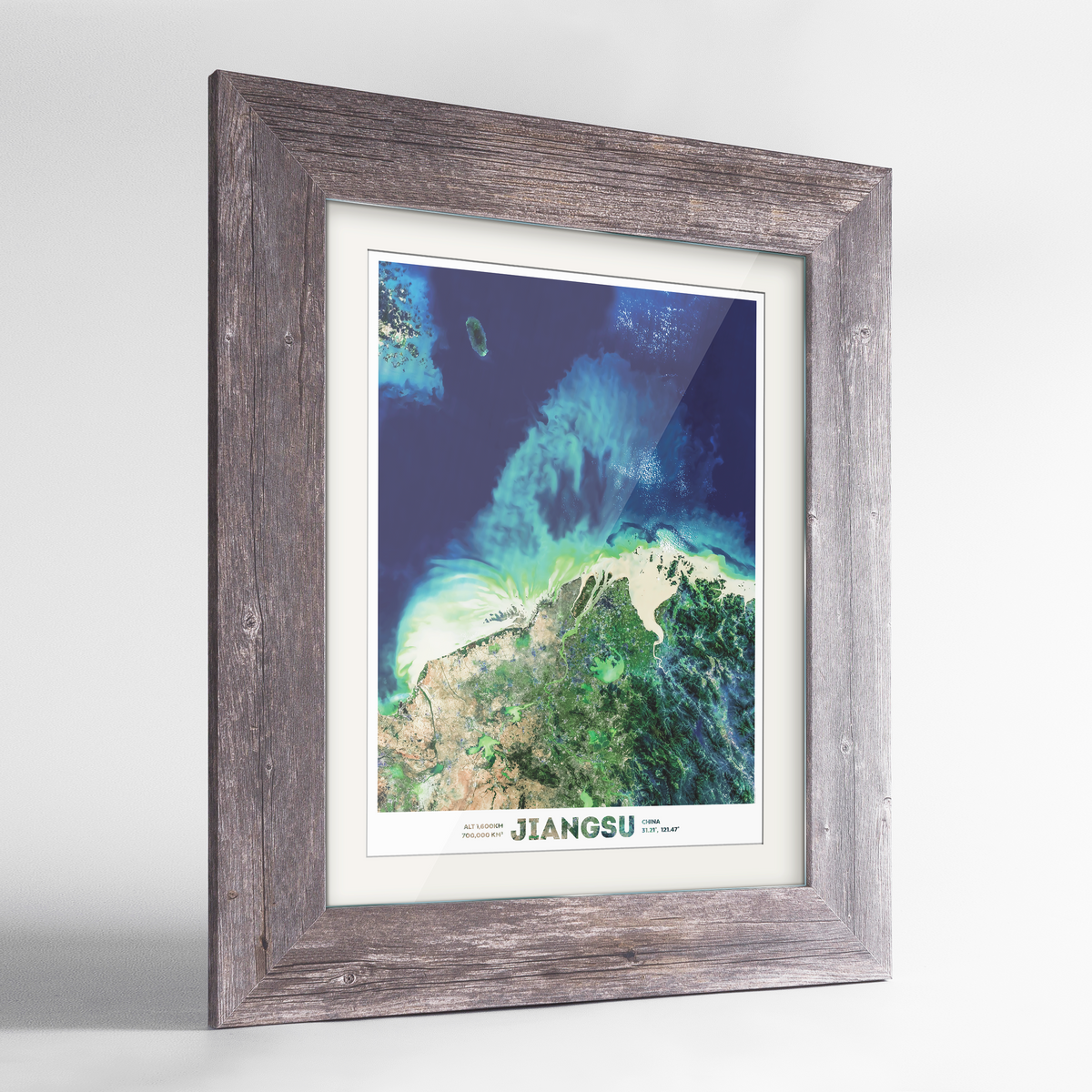 Jiangsu Earth Photography Art Print - Framed