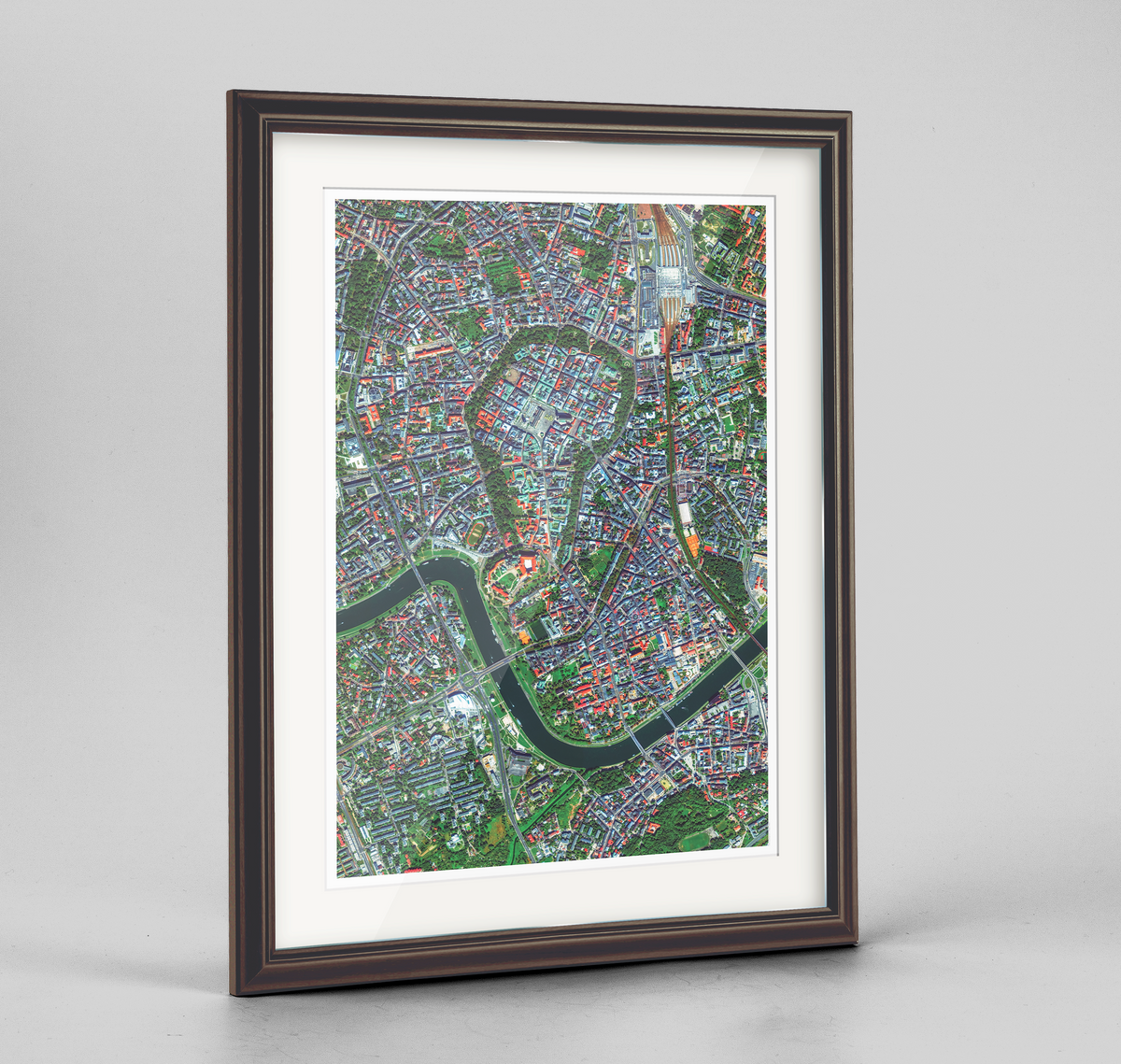 Krakow Earth Photography Art Print - Framed