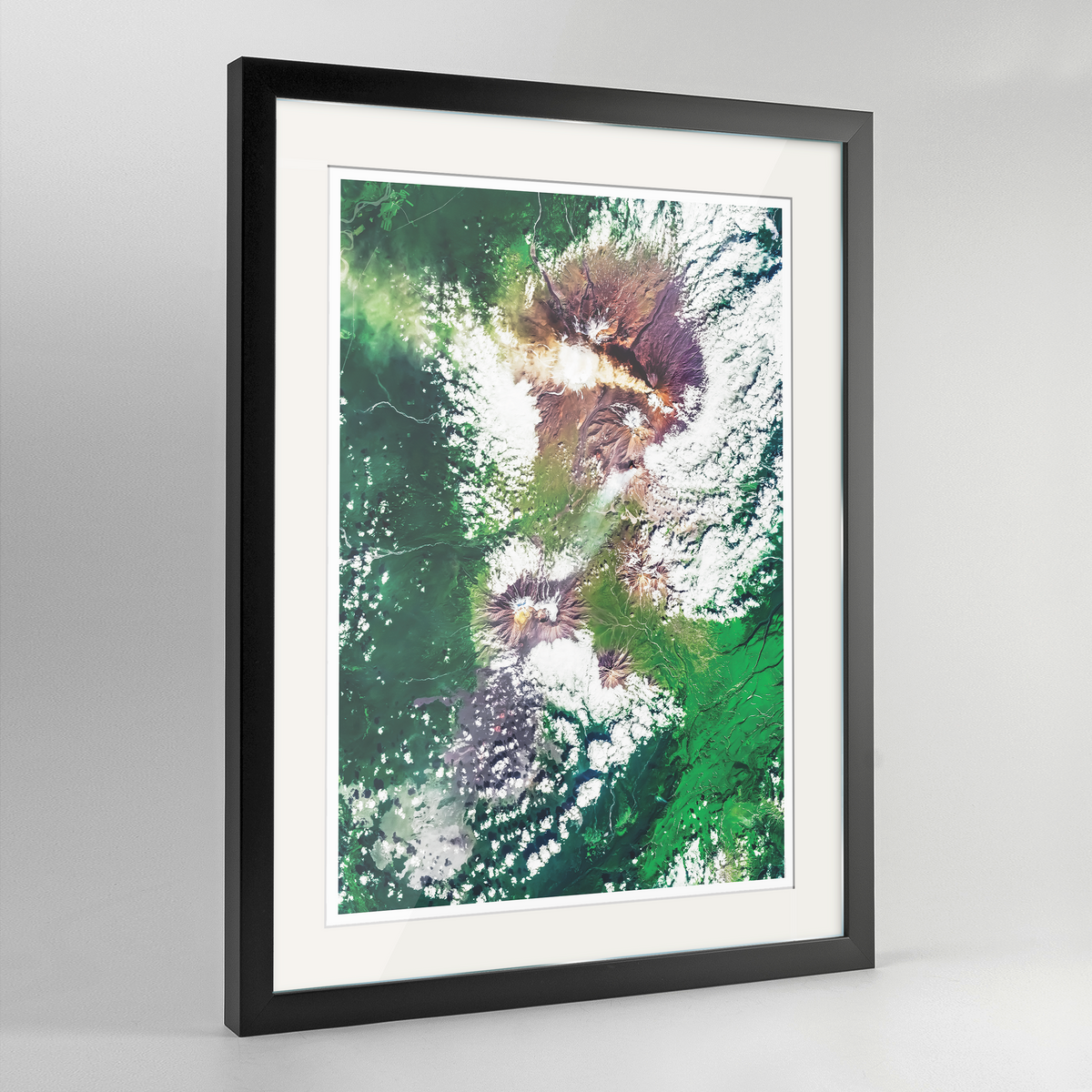 Kyuchevskaya Volcano Earth Photography Art Print - Framed