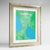 Framed Manila Map Art Print 24x36" Champagne frame Point Two Design Group